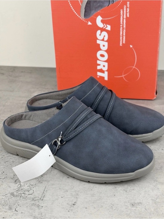 Jsport Shoes - JSport Womens Slip On Gina Mule Shoes Clogs Comfort (Navy) Sz 8 New